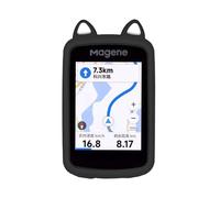 QJONSIU Coque Compatible avec Magene C606, Antichoc Protection en Souple Silicone Case pour GPS Vélo Accessoires, Léger-Noir