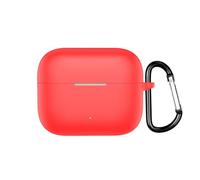 QJONSIU Coque Compatible avec Moto Buds Clip, Protection Coque en Silicone Souple Case avec Mousqueton-Rouge