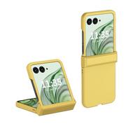QJONSIU Coque Compatible avec Motorola Razr 60, Antichoc Coque PC Ultra-Mince, Protection des Charnières, Coque Protecteur Anti-Rayures pour Motorola Razr 60-Jaune