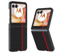 QJONSIU Coque Compatible avec Motorola Razr 60 Ultra, Anti-Rayures Ultra-Mince Coque Protecteur en PC Dur, Case pour Motorola Razr 60 Ultra-Noir Rouge