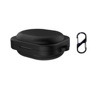 QJONSIU Coque Compatible avec Nothing Ear 3A, Souple Silicone Protection Case avec Mousqueton-Noir