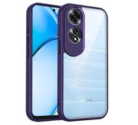 QJONSIU Coque Compatible avec Oppo A60, Antichoc TPU Souple & Hard PC Protecteur HD Transparente Mince Cover-Purple