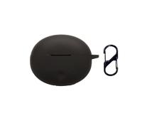 QJONSIU Coque Compatible avec Oppo Enco Air 5 Pro, Protection Coque en Silicone Souple Case avec Mousqueton-Noir