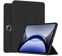 QJONSIU Coque Compatible avec Oppo Pad 3 Pro 12.1, Fonction Stand, Protection en TPU Anti-Choc, Intelligent Ultra-Mince Kickstand Case-Noir