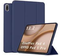QJONSIU Coque Compatible avec Oppo Pad 5 Pro 13.2, Fonction Stand, Anti-Choc Protection, Intelligent Ultra-Mince TPU Kickstand Case-Bleu