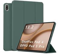 QJONSIU Coque Compatible avec Oppo Pad 5 Pro 13.2, Fonction Stand, Anti-Choc Protection, Intelligent Ultra-Mince TPU Kickstand Case-Vert