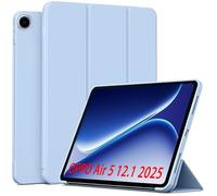QJONSIU Coque Compatible avec Oppo Pad Air 5 12.1 2025, Fonction Stand, Protection en TPU Anti-Choc, Intelligent Ultra-Mince Kickstand Case-Bleu Ciel
