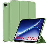 QJONSIU Coque Compatible avec Oppo Pad Air 5 12.1 2025, Fonction Stand, Protection en TPU Anti-Choc, Intelligent Ultra-Mince Kickstand Case-Vert Menthe