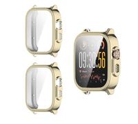 QJONSIU Coque Compatible avec Realme Watch 5 avec Protection D'écran, 2 Pack Anti-Rayures Coque de Protection en TPU Souple-Or