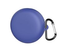 QJONSIU Coque Compatible avec Soundcore Sleep A30, Protection Coque en Silicone Souple Case avec Mousqueton-Bleu