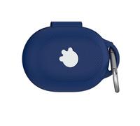 QJONSIU Coque Compatible avec SteelSeries Arctis GameBuds, Antichoc Robuste Souple Silicone Protection avec Mousqueton, Protection Intégrale du Corps-Bleu