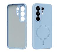 QJONSIU Coque Compatible avec Tecno Camon 50 Pro, Compatible avec MagSafe, Ultra-Fin Silicone Liquide Antichoc Souple Case-Bleu Ciel