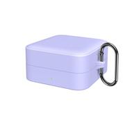 QJONSIU Coque Compatible avec Timekettle W4 Pro, Protection Coque en Silicone Souple Case avec Mousqueton-Mauve