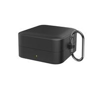 QJONSIU Coque Compatible avec Timekettle W4 Pro, Protection Coque en Silicone Souple Case avec Mousqueton-Noir