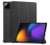 QJONSIU Coque Compatible avec Xiaomi Pad 8 Pro, Stand Feature Couverture Intelligente Ultra Fine, PU et PC Étui Protecteur Anti-Rayures-Noir