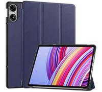QJONSIU Coque Compatible avec Xiaomi Redmi Pad 2 Pro, Stand Feature Couverture Intelligente Ultra Fine, PU et PC Étui Protecteur Anti-Rayures-Bleu