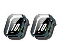 QJONSIU Coque PC Dur Compatible avec Honor Choice Watch 2i avec Verre Trempé Film, 2 Pack Coque de Protection Anti-Rayures-Vert