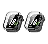 QJONSIU Coque PC Dur Compatible avec Honor Choice Watch 2i avec Verre Trempé Film, 2 Pack Coque de Protection Anti-Rayures-Transparent