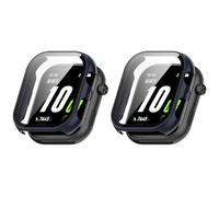 QJONSIU Coque PC Dur Compatible avec Honor Choice Watch 2i avec Verre Trempé Film, 2 Pack Coque de Protection Anti-Rayures-Bleu