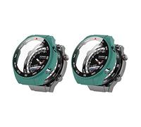 QJONSIU Coque PC Dur Compatible avec Huawei Watch Ultimate 2 avec Verre Trempé Film, 2 Pack Coque de Protection Anti-Rayures-Vert