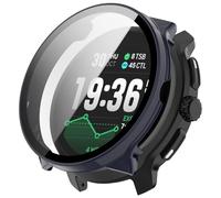 QJONSIU Coque PC Dur Compatible avec Suunto Race 2 avec Verre Trempé Film, Coque de Protection Anti-Rayures-Bleu