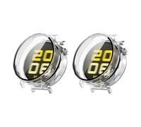 QJONSIU Coque PC Dur pour Huawei Watch GT 5 41mm avec Verre Trempé, [2-Pack] Coque de Protection Anti-Rayures Compatible avec Huawei Watch GT 5 41mm-Transparent
