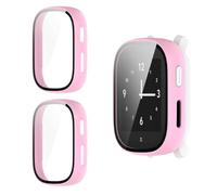 QJONSIU Coque PC Dur pour Xplora X6 Play Gen2, 2 Pack, Pink | Anti-rayures Protection Étui avec Verre Trempé Film, Anti-choc, Découpes précises