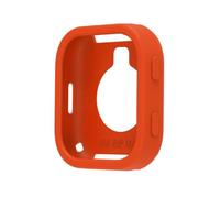 QJONSIU Coque pour Amazfit Bip Max, Lot de 2, Orange | Souple Silicone, Anti-rayures, Antichoc Protecteur, Légère, Découpes précises, Ultra-fin