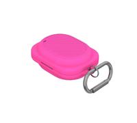 QJONSIU Coque pour Nothing Ear 3a, Antichoc, Pink | Robuste Protection, Souple Silicone avec Mousqueton, Protection Intégrale du Corps