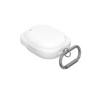 QJONSIU Coque pour Nothing Ear 3a, Antichoc, White | Robuste Protection, Souple Silicone avec Mousqueton, Protection Intégrale du Corps