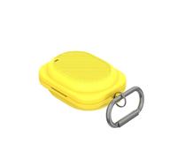 QJONSIU Coque pour Nothing Ear 3a, Antichoc, Yellow | Robuste Protection, Souple Silicone avec Mousqueton, Protection Intégrale du Corps