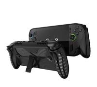 QJONSIU Étui Compatible avec ASUS ROG Xbox Ally, Antichoc Étui en TPU Souple Case avec Kickstand, Anti-Rayures Protecteur-Noir