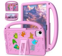 QJONSIU Etui Compatible avec Honor Pad X9a, PC Anti-Rayures Protecteur, Stand Feature Antichoc Étui avec Poignée-Rose