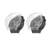 QJONSIU Étui Compatible avec Huawei Watch GT 6 Pro 46mm avec Protection D'écran, 2 Pack Anti-rayures Étui de Protection en TPU Souple-Transparent