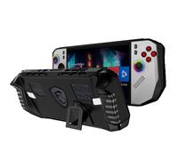 QJONSIU Étui Compatible avec MSI Claw A8 (Z2 Extreme), Antichoc Étui en TPU Souple Case avec Kickstand, Anti-Rayures Protecteur-Noir