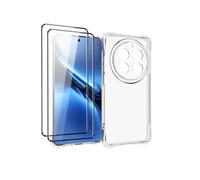 QJONSIU Étui Compatible avec Vivo X200 Pro, [Protection Airbag] Ultra-Fin Étui en TPU Souple, avec [2-Pack] Protecteur D'écran