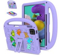 QJONSIU Etui Compatible avec Xiaomi Poco Pad X1, PC Anti-Rayures Protecteur, Stand Feature Antichoc Étui avec Poignée-Mauve