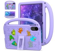 QJONSIU Etui Compatible avec Xiaomi Redmi Pad 2, PC Anti-Rayures Protecteur, Stand Feature Antichoc Étui avec Poignée-Mauve