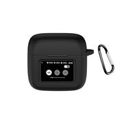 QJONSIU Étui pour JBL Tour Pro 3, Étui en Silicone Souple, avec Clip en Forme de D, Étui de Protection pour JBL Tour Pro 3-Noir
