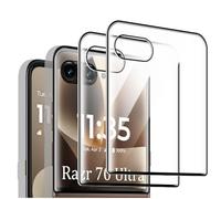 QJONSIU Film de Protection Compatible avec Motorola Razr 70 Ultra, 2 Pack Protecteur d'écran HD, Dureté 9H, Protection Plein Écran, Anti-rayures