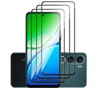 QJONSIU Film de Protection Compatible avec vivo Y31/vivo Y21d, 3 Pack Protecteur d'écran HD, Dureté 9H, Protection Plein Écran, Résistant aux rayures