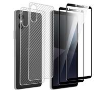 QJONSIU Film Protecteur Compatible avec Sony Xperia 10 VI, 2 Pack Arrière Film en TPU Souple, 2 Pack Protecteur D'écran Dureté 9H, Anti rayures