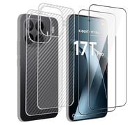QJONSIU Film Protecteur Compatible avec Xiaomi 17T Pro, 2 Pack Arrière Film en TPU Souple, 2 Pack Protecteur D'écran Dureté 9H, Anti rayures