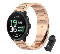 QJONSIU Métal Bracelet Compatible avec Suunto Run 2 | Acier Inoxydable Remplacement Strap, Style Sobre, Ajustement Parfait, Réglable