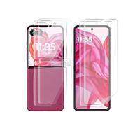 QJONSIU pour Motorola Razr 60 Ultra Film de Protection [Écran Avant+Intérieur], 2 Pack Protection D'écran en TPU Souple, Anti-rayures-Transparent