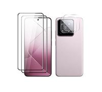 QJONSIU pour Xiaomi 15 [2+2 Pack] Protecteur D'écran, [2 Pack] HD Clair Verre Trempé Film pour Lens, [Anti-rayures] pour Xiaomi 15