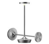 QJRGUY 2 Paires Lampes de Table Portables sans Chaîne à Batterie, Supporte la Lumière en Continu, Base Réglable, Divers Style d'Intérieur (Blanc2)