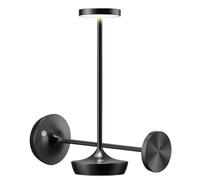 QJRGUY 2 Paires Lampes de Table Portables sans Chaîne à Batterie, Supporte la Lumière en Continu, Base Réglable, Divers Style d'Intérieur (Blanc2)