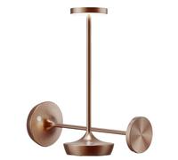 QJRGUY 2 Paires Lampes de Table Portables sans Chaîne à Batterie, Supporte la Lumière en Continu, Base Réglable, Divers Style d'Intérieur (Blanc2)