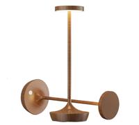 QJRGUY 2 Paires Lampes de Table Portables sans Chaîne à Batterie, Supporte la Lumière en Continu, Base Réglable, Divers Style d'Intérieur (Blanc2)